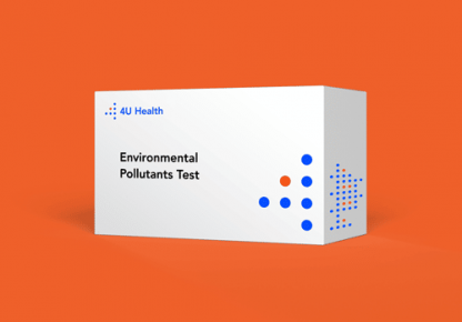 4U Health Environmental Pollutants and Toxins At Home Test Kit Product Box Image