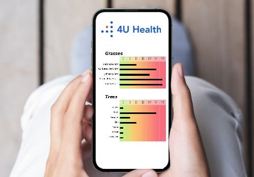 4U Health Basic at home Respiratory Allergy Test Digital Results