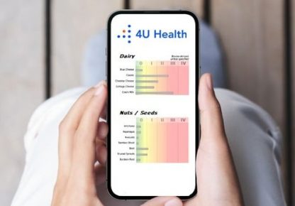 4U Health Essential at home Food Sensitivity Test Digital Results