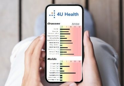 4U Health Expanded at home Respiratory Allergy Test Digital Results