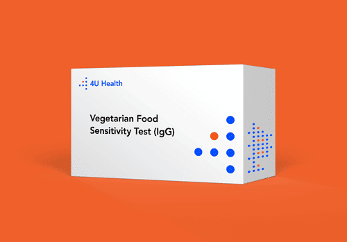 4U Health At-Home Vegetarian Food Sensitivity Test Kit 198 Food IgG Targets Product Image