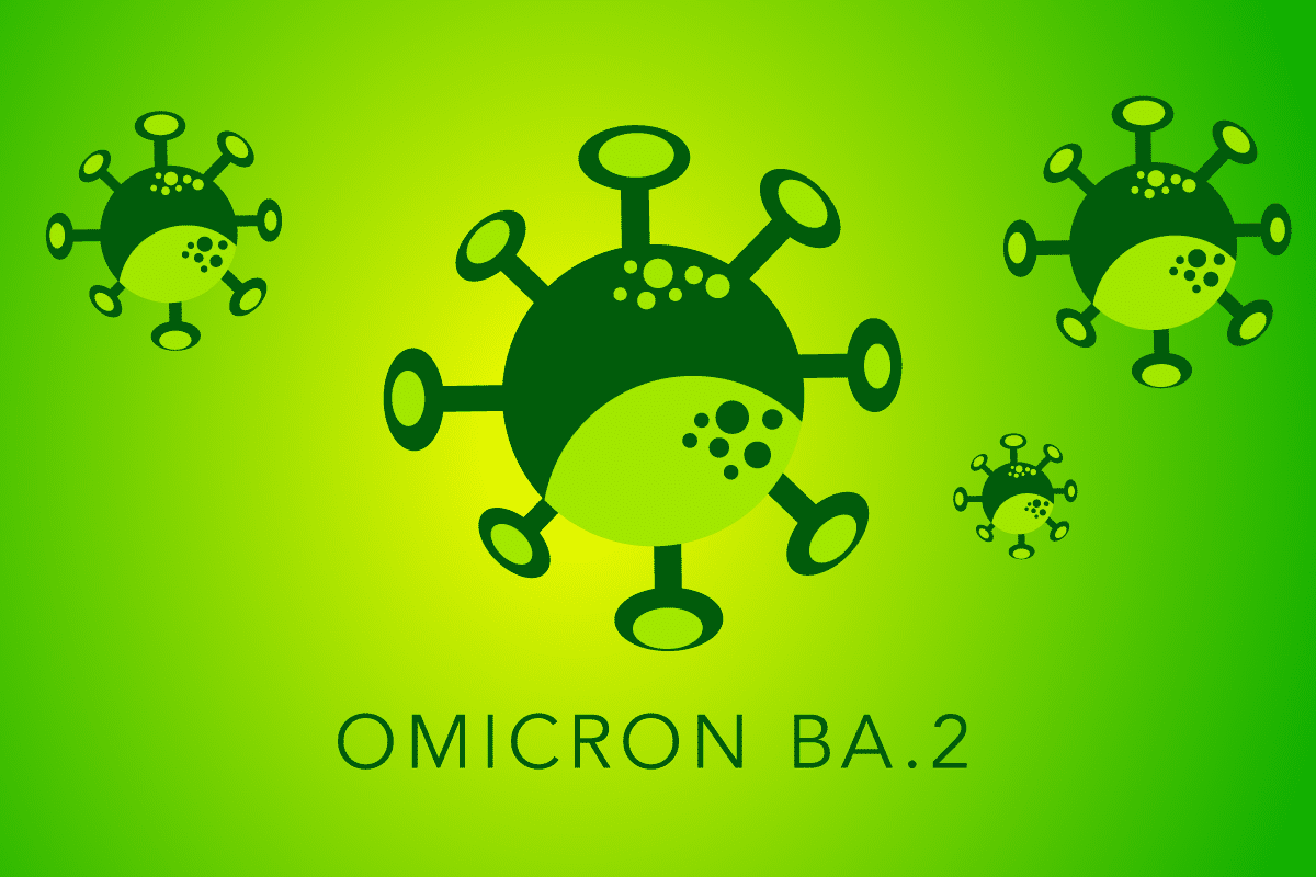 Illustration of three covid omicron cells