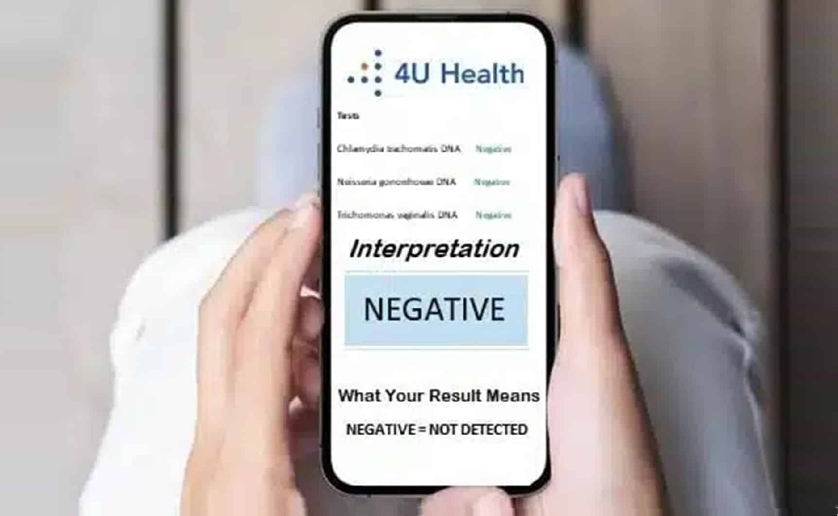 STD Tests 4U Health Result